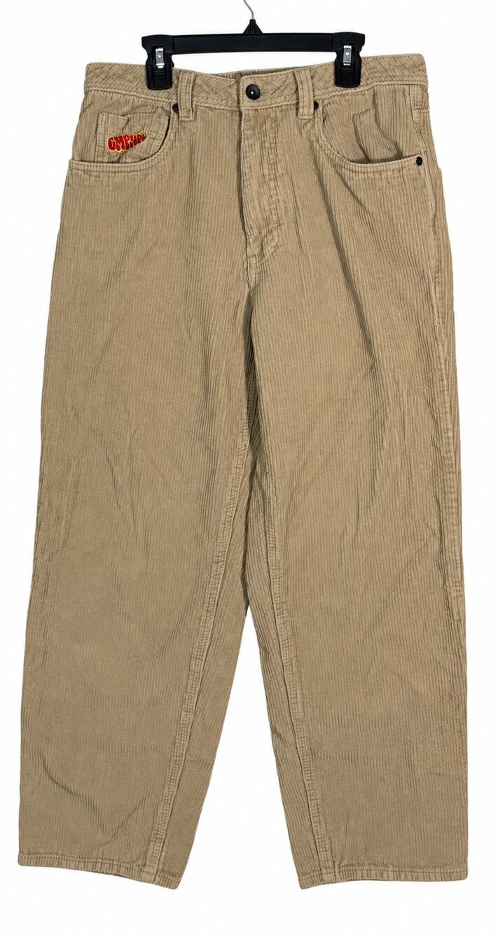 Empyre Relax Men’s 28 Tan Corduroy Baggy Skate Pants Y2K